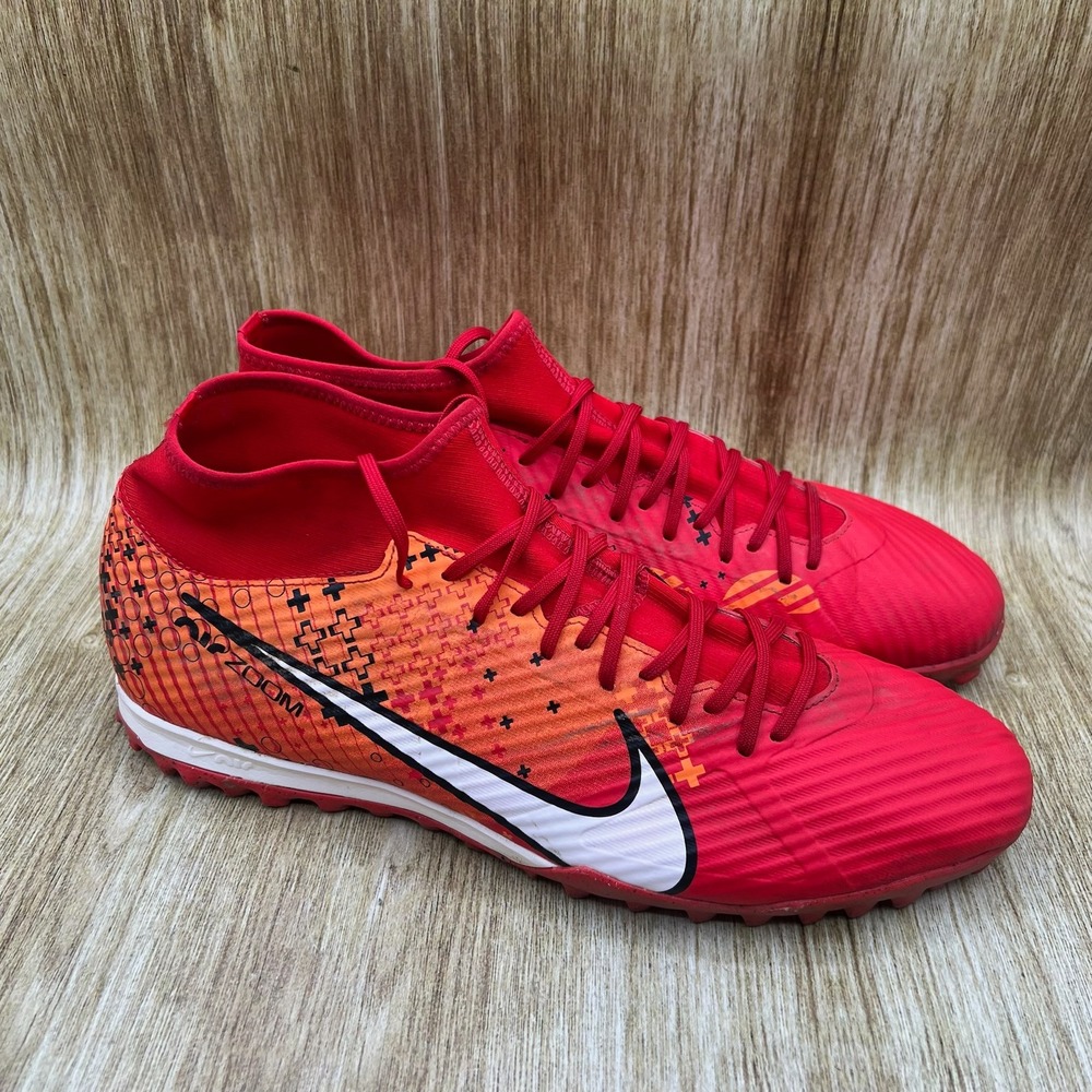 Nike Zoom Mercurial Superfly 9 Academy TF Men's Size 13 Red Orange FD1166-600